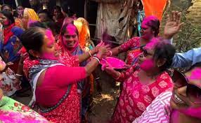  Women in Sandeshkhali Celebrate Shahjahan Sheikh's Arrest with Holi Festivities 