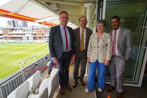 Four of the 2023 Community Cricket Heroes in the President’s Suite